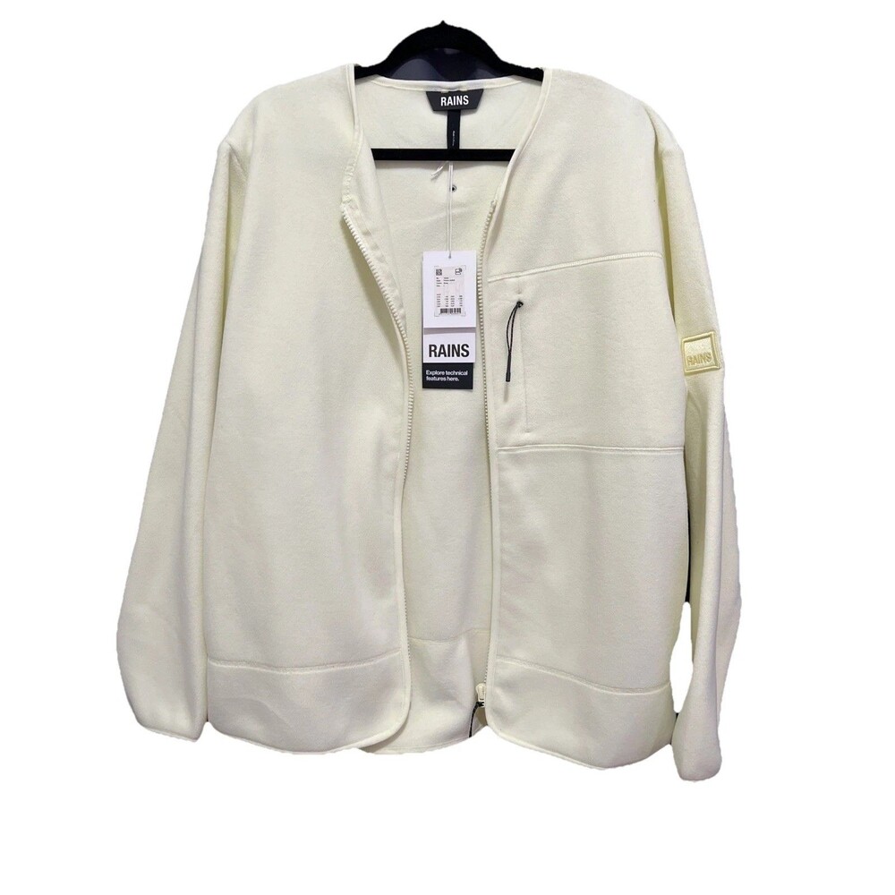 Rains Men’s  Fleece Jacket Jacket Size Large Color Straw NWT